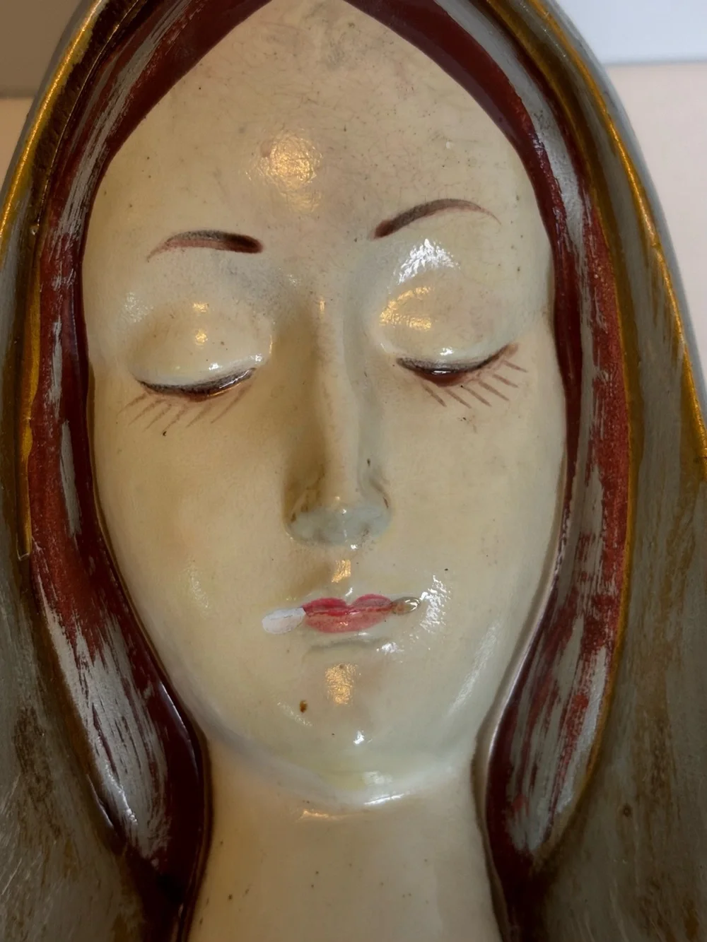 Kurt Adler Designs Virgin Mary/Madonna Candle Holder/Vase-Japan-VTG-60’s